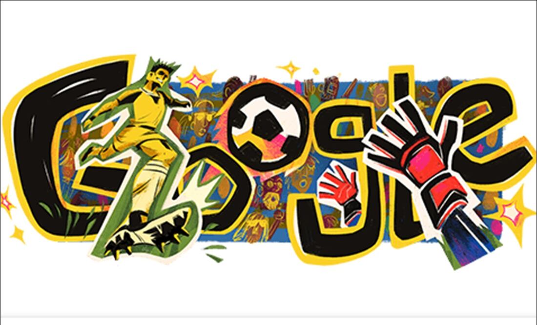 Así luce el Doodle del Copa América 2024. FOTO: Google