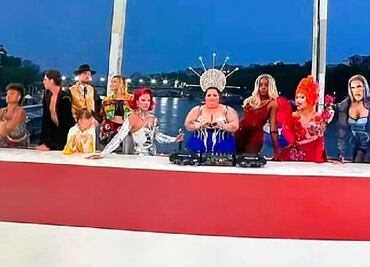Representación de 'La Última Cena' al estilo drag en la ceremonia de inauguración causa indignación