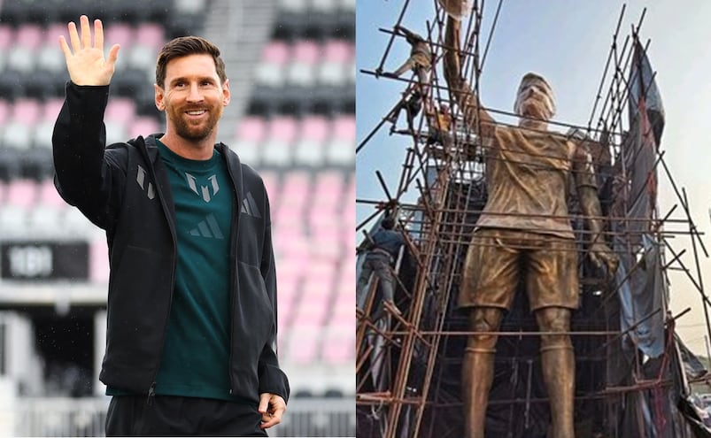 Lionel Messi recibe un tributo en la India; construyen una estatua de 70 metros en su honor