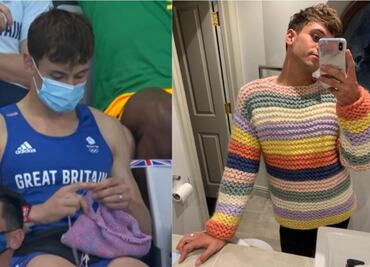 Tom Daley, el campeón olímpico de clavados que teje hermosas prendas