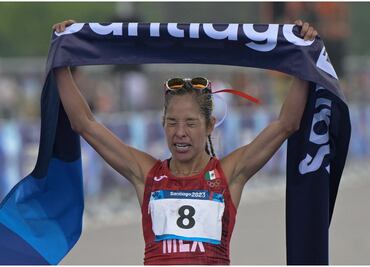 Citlali Cristian gana oro para México y logra récord Panamericano en el Maratón de Santiago 2023