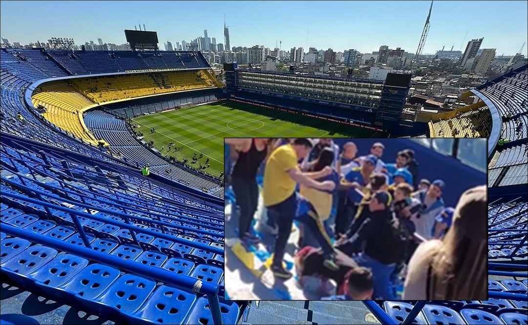 Aficionados de Boca propinaron golpiza a fanático de River / Foto: Instagram: @bocajrsoficial y Twitter: @OocBoca