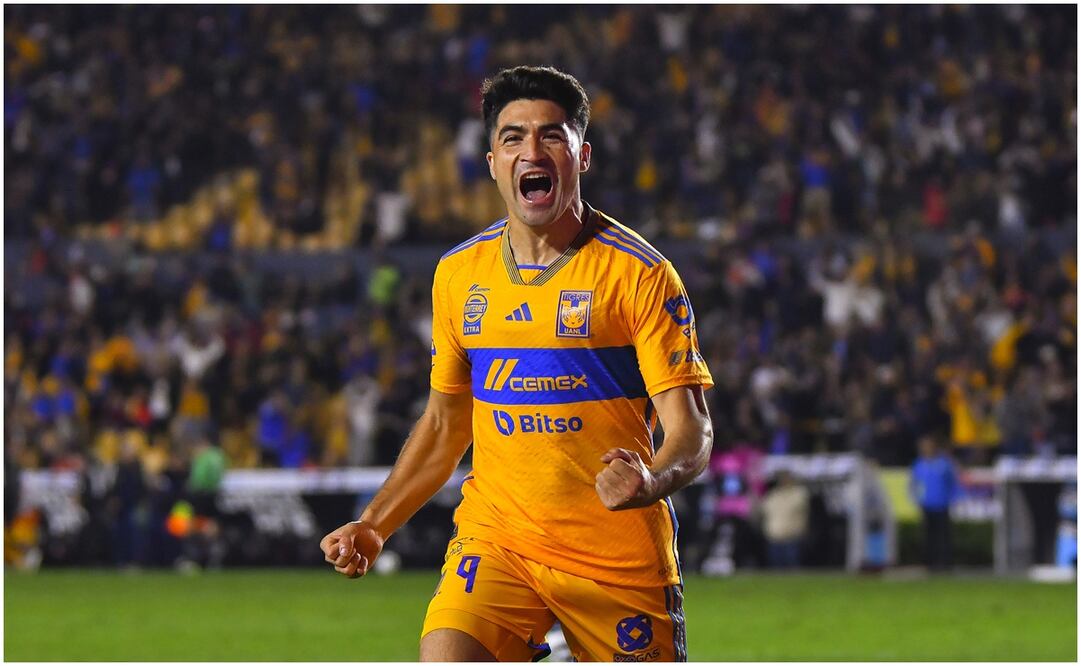 Nico Ibáñez celebrando un gol de Tigres / FOTO: Imago7