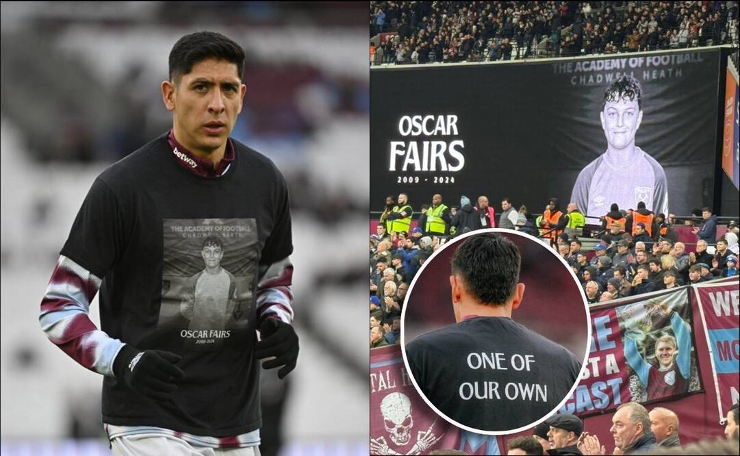 Edson Álvarez participó en el homenaje al juvenil Oscar Fairs, quien perdió la batalla contra el cáncer. FOTOS: @WestHamEspanol
