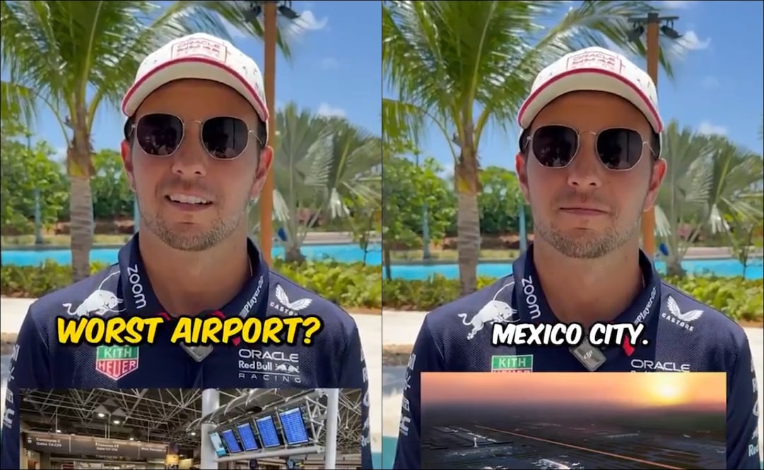 'Checo' Pérez piensa que el AICM es el peor del mundo. FOTOS: Capturas