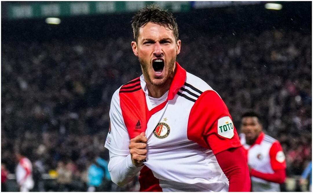 Santiago Giménez celebrando un gol con el Feyenoord / FOTO: Instagram @sant.gimenez
