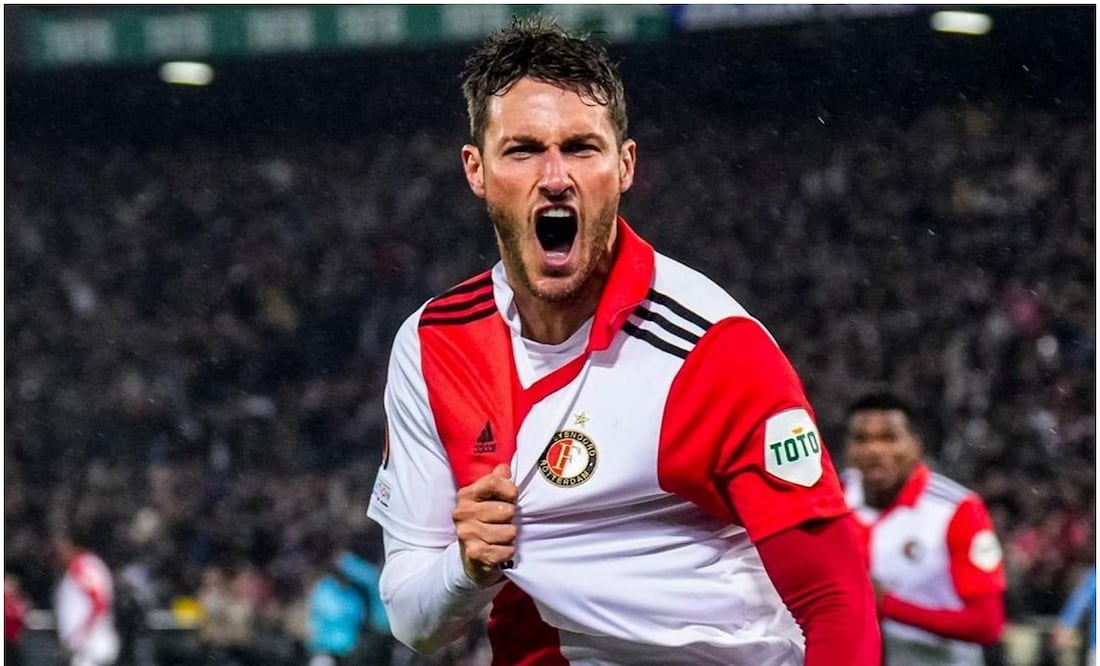 Santiago Giménez celebrando un gol con el Feyenoord / FOTO: Instagram @sant.gimenez
