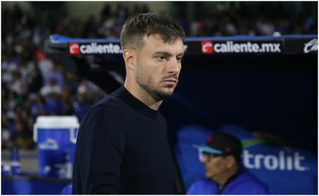 Martín Anselmi en el Estadio Olímpico de CU con Cruz Azul / FOTO: Carlos Mejía