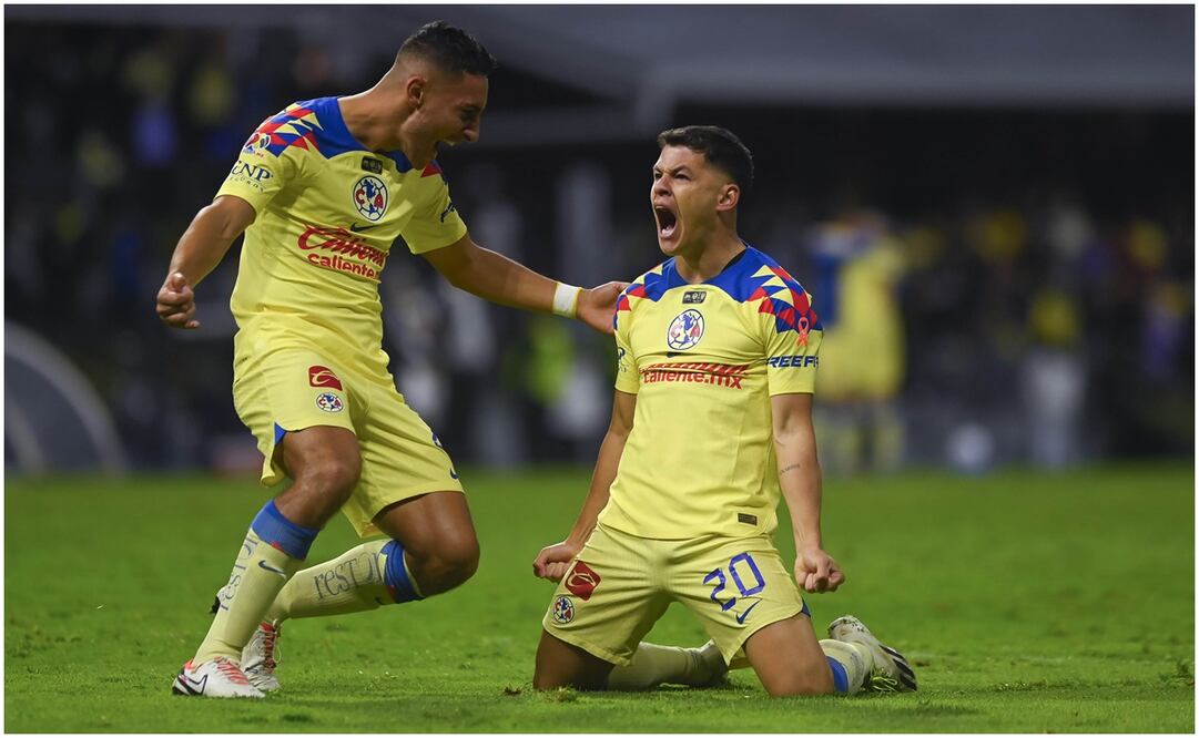 Richard Sánchez celebrando su gol en la Final del Apertura 2023 - Imago7