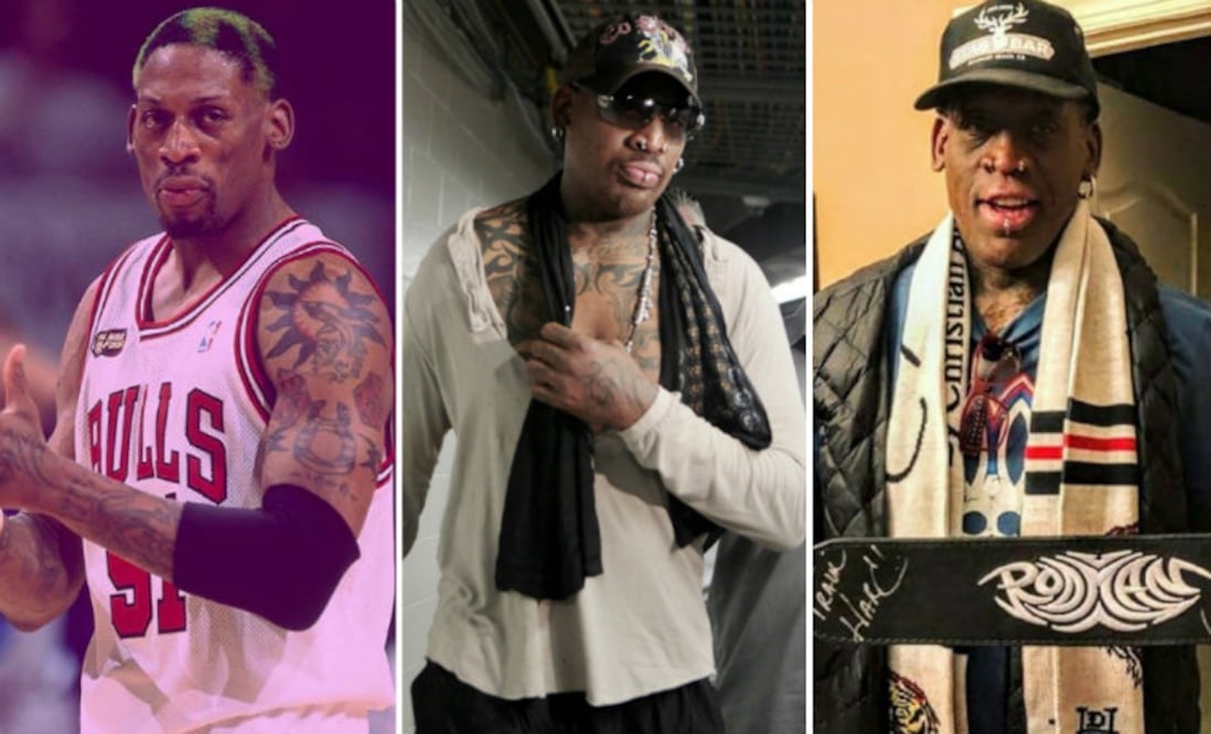 Fotos: Instagram @dennisrodman/AP