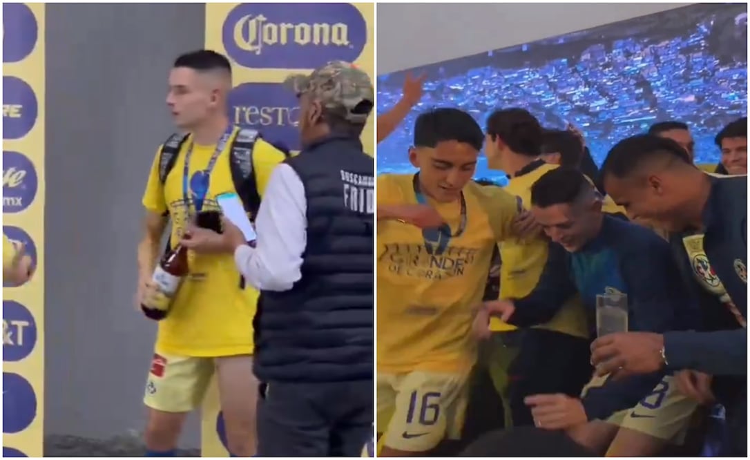 Álvaro Fidalgo con caguama y bailando La Chona / FOTOS: Captura