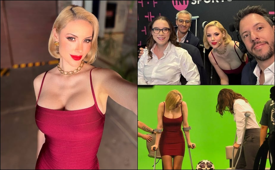 Miroslava Montemayor reapareció en TNT Sports durante el PSG vs Bayern. FOTOS: @miroslavamont