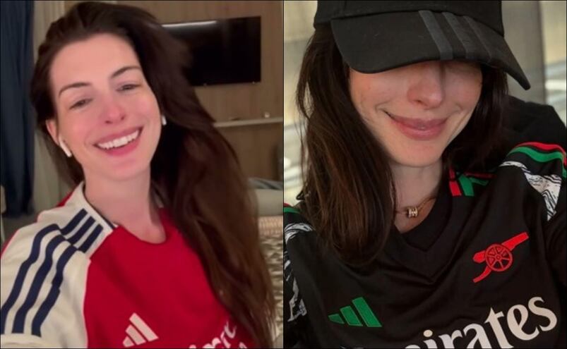 Anne Hathaway confiesa ser aficionado del Arsenal y lo apoyará en la final de la Champions League 