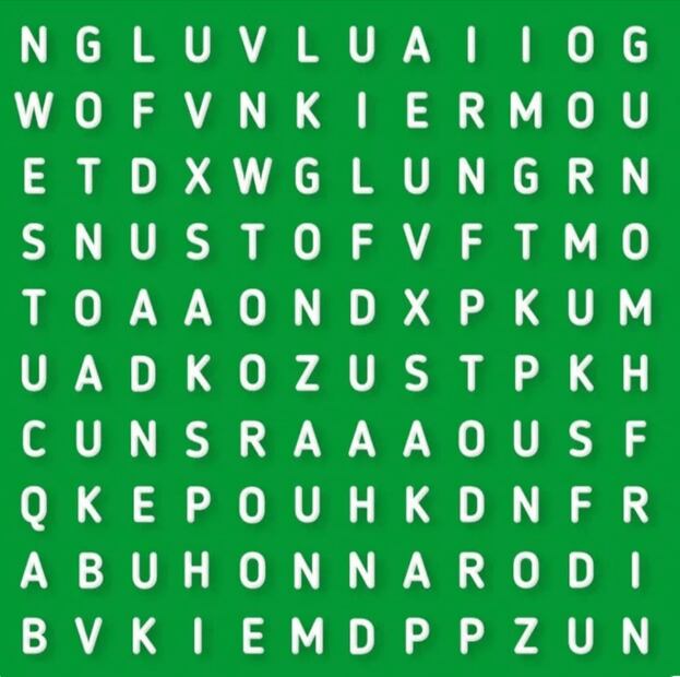 Sopa de letras | Fuente: GenialGurú