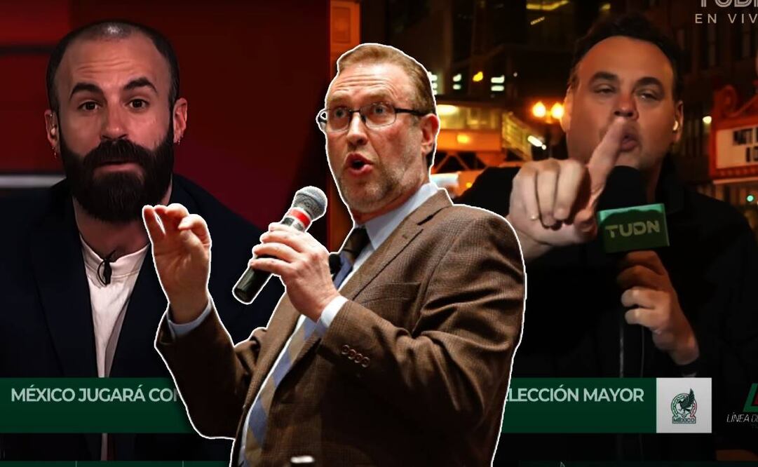 Francisco Javier González tuvo que poner un alto a la pelea entre David Faitelson y Marc Crosas. Foto: Especial