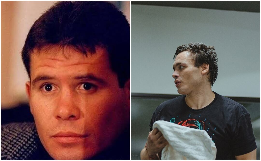 Julio César Chávez padre de joven y su hijo entrenando / FOTOS: Instagram @jcchavez115 y @jcchavezjr