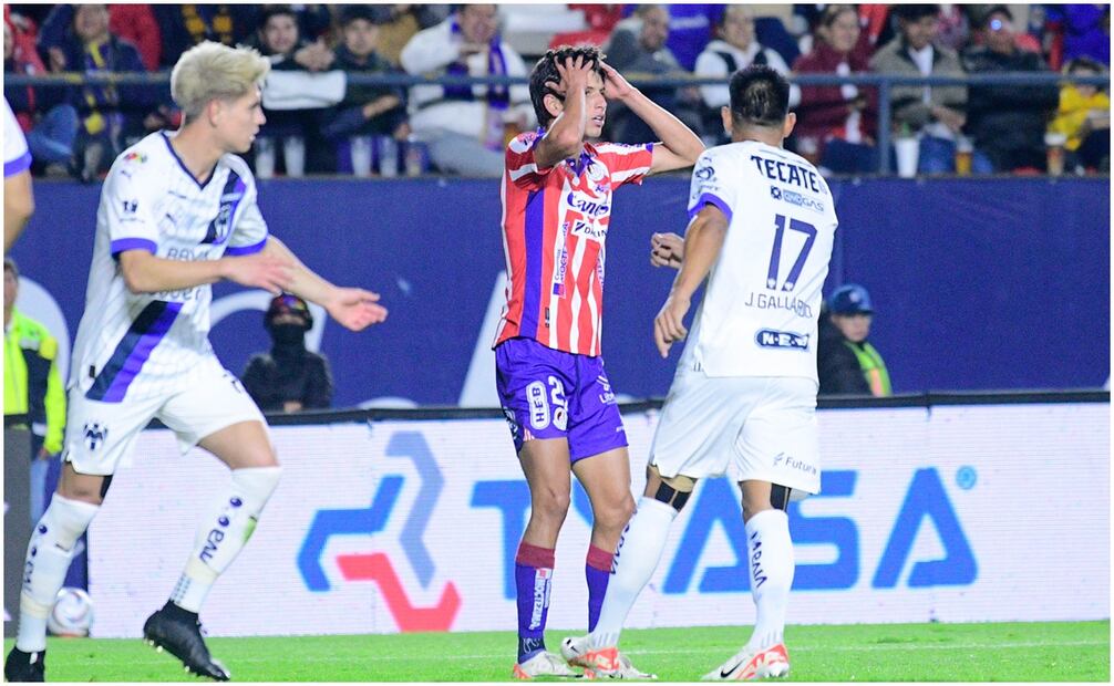 Jurgen Damm lamentándose con el Atlético de San Luis ante Rayados / FOTO: Imago7