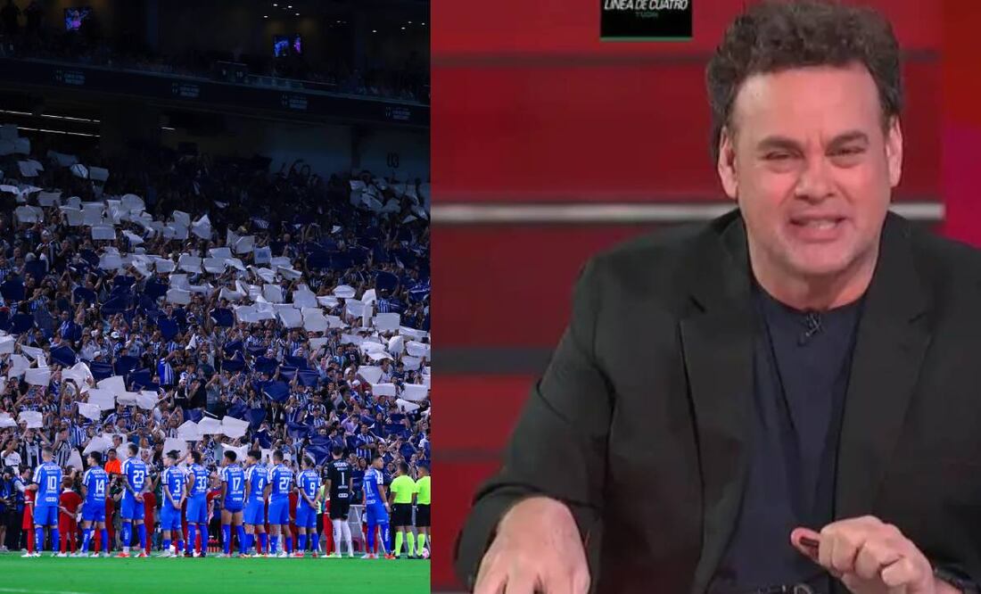 David Faitelson tachó de ignorantes a los aficionados de Rayados por abuchear con Messi. Foto: Especial