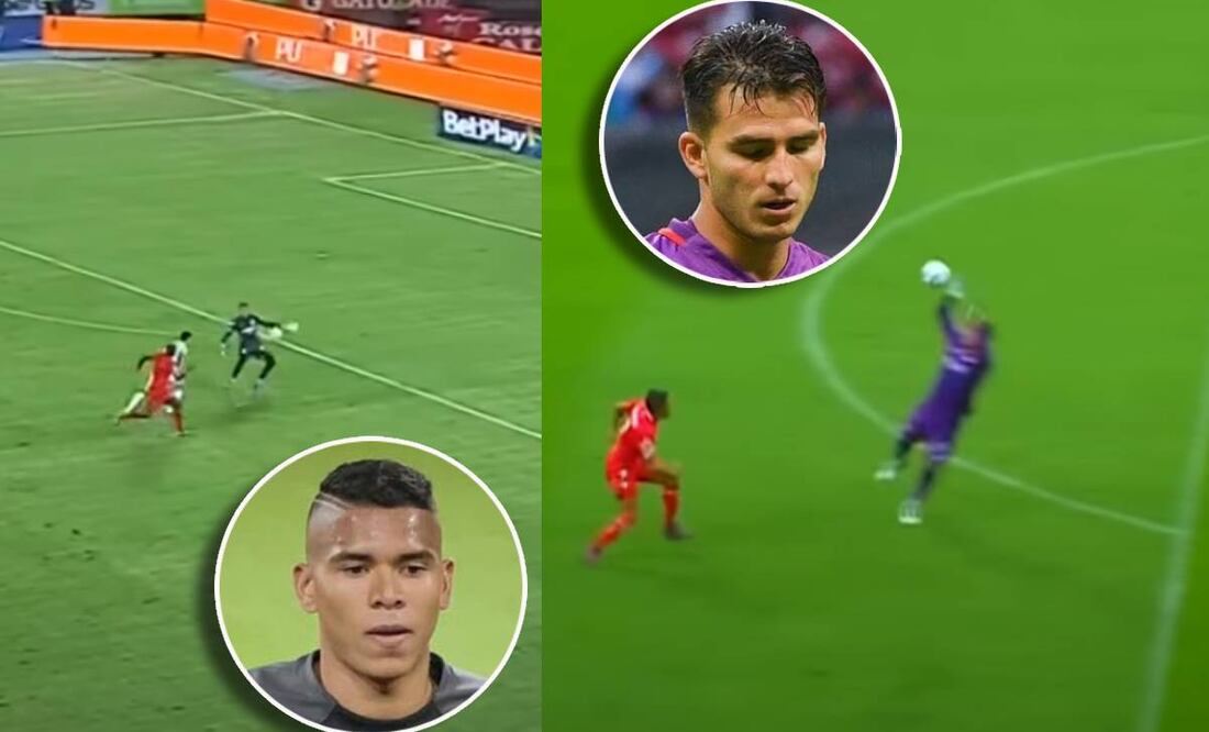 Kevin Mier cometió un error idéntico al de Sebastián Jurado ante el Toluca. Foto: Especial