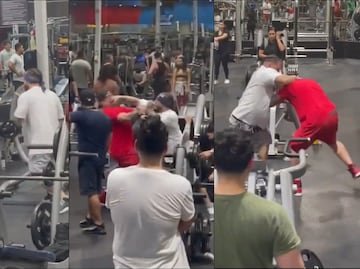Momentos de tensión se vivieron en un gimnasio cuando dos hombres protagonizaron una brutal golpiza