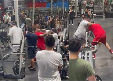 Momentos de tensión se vivieron en un gimnasio cuando dos hombres protagonizaron una brutal golpiza