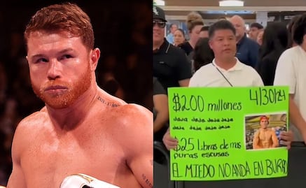 Canelo se calentó con un aficionado que lo criticó y respondió vulgarmente: 'La trae adentro'