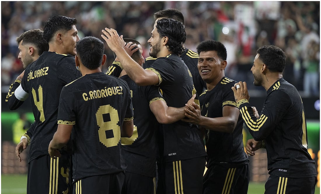 La Selección Mexicana durante el partido ante República Dominicana Foto: Imago7