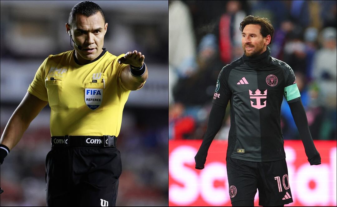 Marco Antonio Ortiz y Lionel Messi. FOTOS: Imago7 / AFP