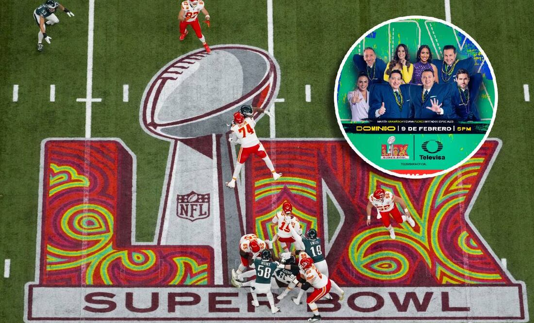 TelevisaUnivision se lleva la victoria en la transmisión del Super Bowl LIX. FOTO: AP / @TUDNMEX