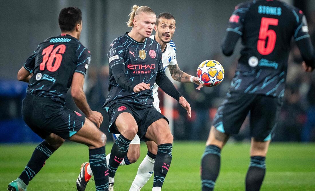 Manchester City contra FC Copenhagen en la Champions League - Foto: AFP
