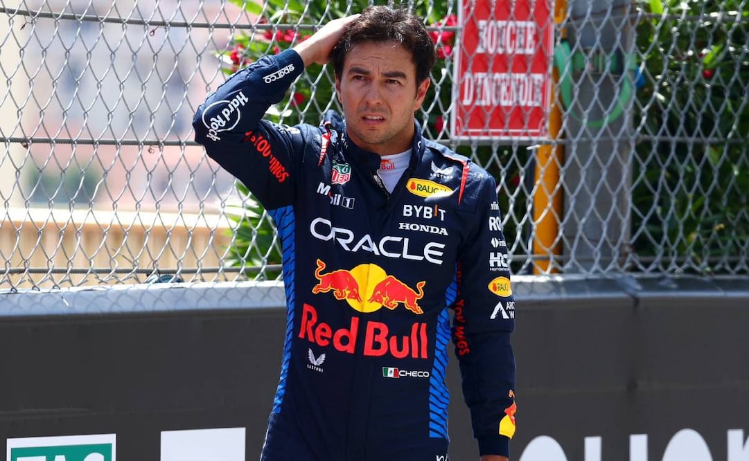 El piloto mexicano tuvo una mala tarde. Foto: AFP.