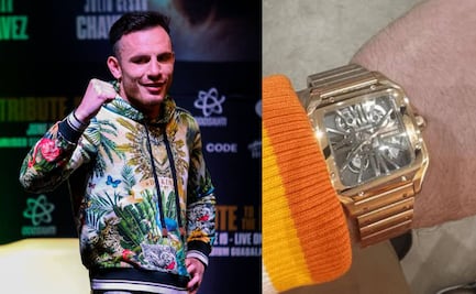 Omar Chávez presumió un reloj de millón y medio de pesos antes de pelear con Chino Rodríguez