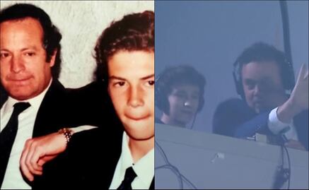 André Marín Jr. repitió literalmente los pasos de su padre en su debut en la comunicación deportiva