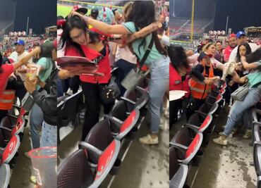 Aficionadas protagonizan una pelea durante un partido de los Diablos Rojos del México