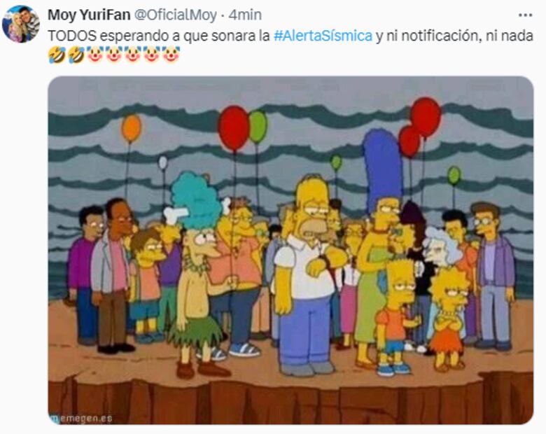 Estos son algunos memes tras la fallida prueba del alertamiento sísmico. FOTO: Captura
