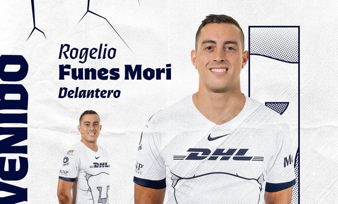 Rogelio Funes Mori ya es nuevo jugador de Pumas