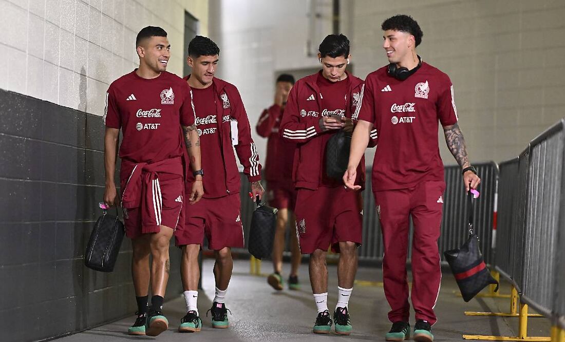 La Selección Mexicana llegó tarde al estadio por el tráfico. Foto: Imago7