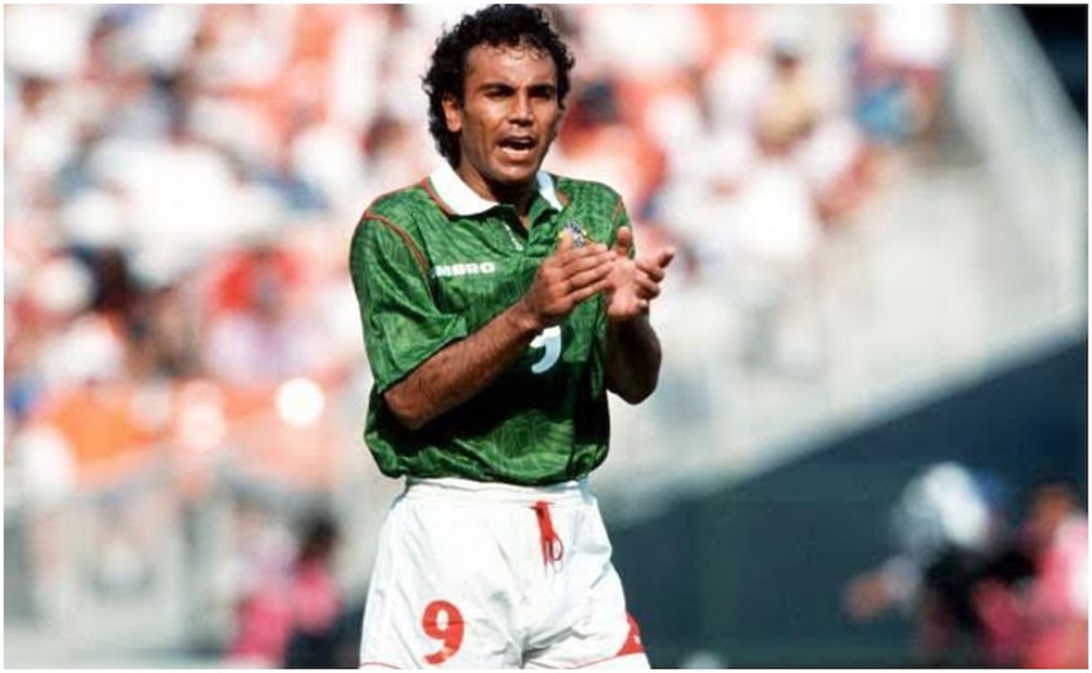 Hugo Sánchez con la Selección Mexicana Foto: Especial