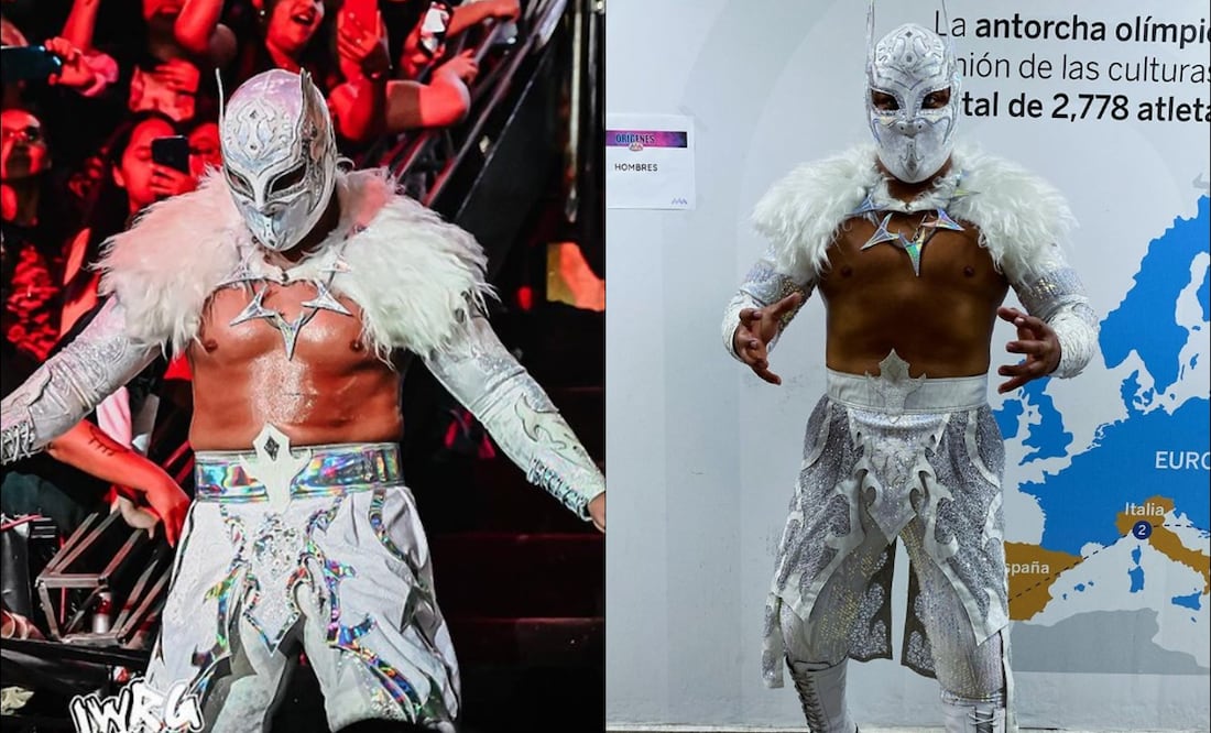 Myzteziz Jr, previo a algunas de sus luchas. FOTOS: @myztezizjr