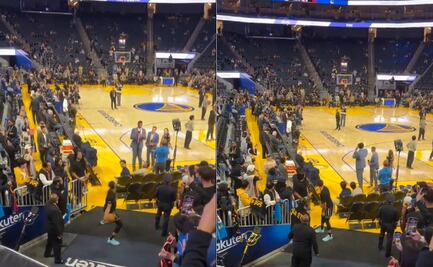 Stephen Curry logró encestada imposible desde la zona de túneles del estadio de Golden State Warriors