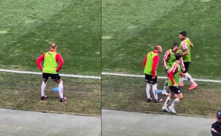 Chicharito Hernández se hace viral por su peculiar manera de entrenar antes de un juego de Chivas