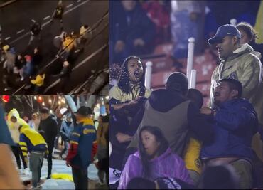 Actos de violencia empañan el triunfo de los Pumas en el Clásico Capitalino contra América