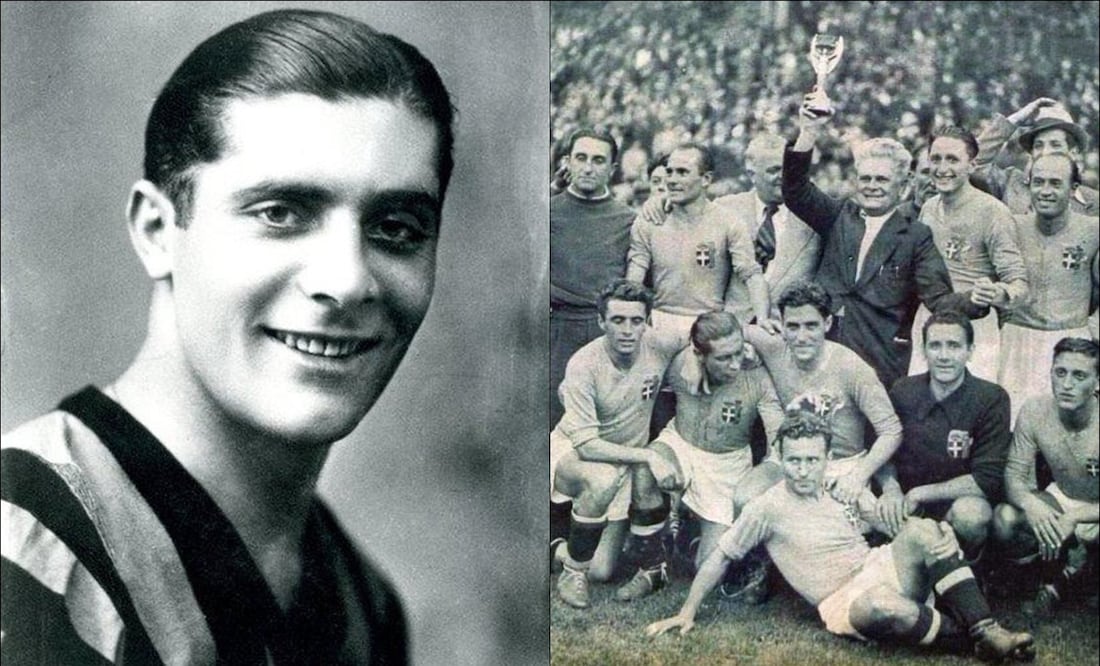 Giuseppe Meazza, figura de Italia en los Mundiales de 1934 y 1938. FOTOS: ESPECIALES