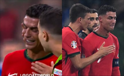 Cristiano Ronaldo rompió en llanto tras fallar el penalti que pudo darle el triunfo a Portugal ante Eslovenia