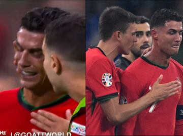 Cristiano Ronaldo rompió en llanto tras fallar el penalti que pudo darle el triunfo a Portugal ante Eslovenia