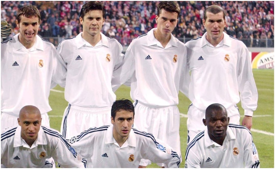Jugadores de Real Madrid, entre ellos Geremi, Roberto Carlos, Morientes, Zidane, Raúl / FOTO: AP