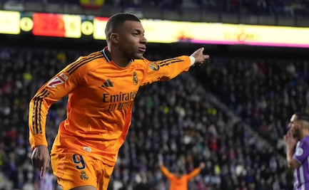 Kylian Mbappé consigue un triplete en la victoria del Real Madrid sobre el Valladolid