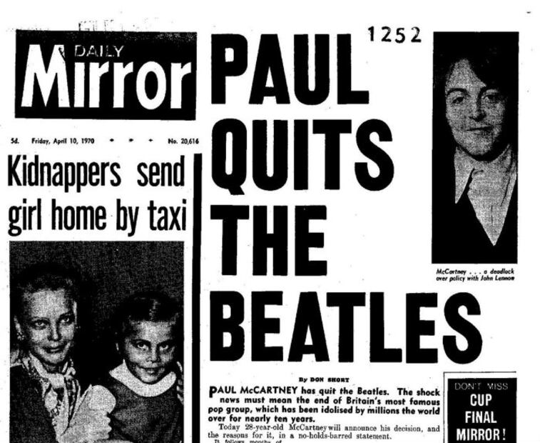 10 de abril de 1970: El día que The Beatles anunció su separación