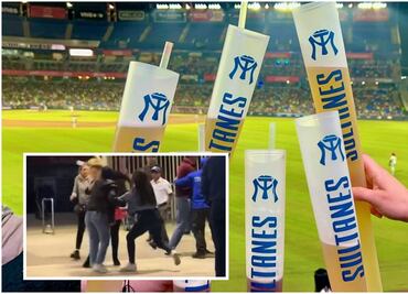 VIDEO: Aficionada de Sultanes agredió propinó tremendo batazo a otra mujer