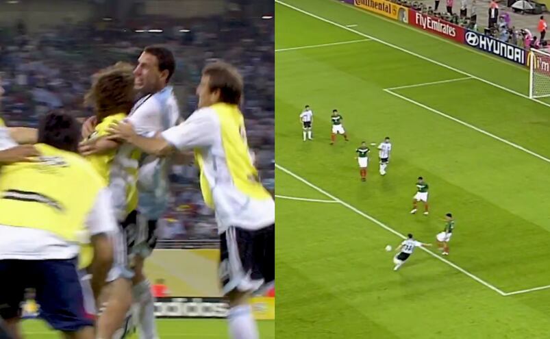 Maxi Rodríguez y el gol que eliminó a México de Alemania 2006